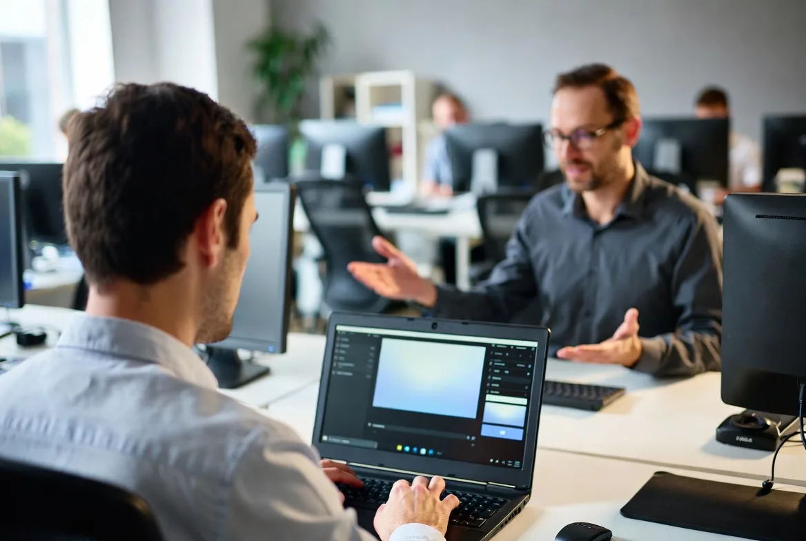 IT help desk specialist assisting users and managing support tickets