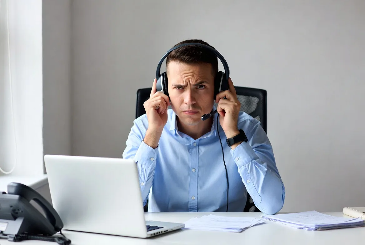 User experiencing choppy audio and communication issues on a call