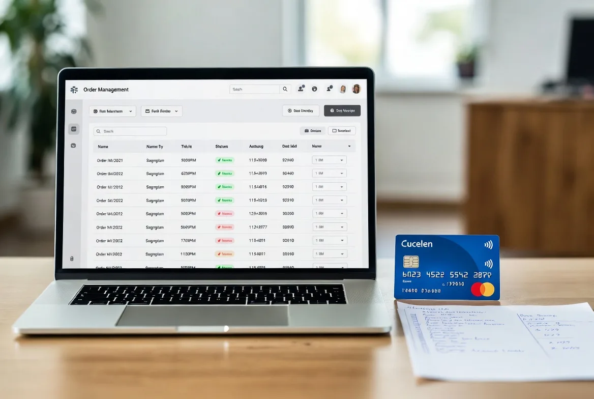 Managing customer orders and payments in an online store dashboard