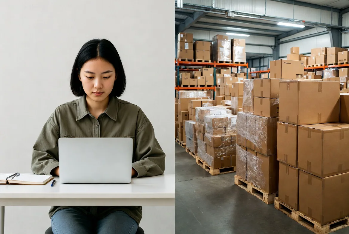 Comparison between dropshipping business and traditional inventory storage