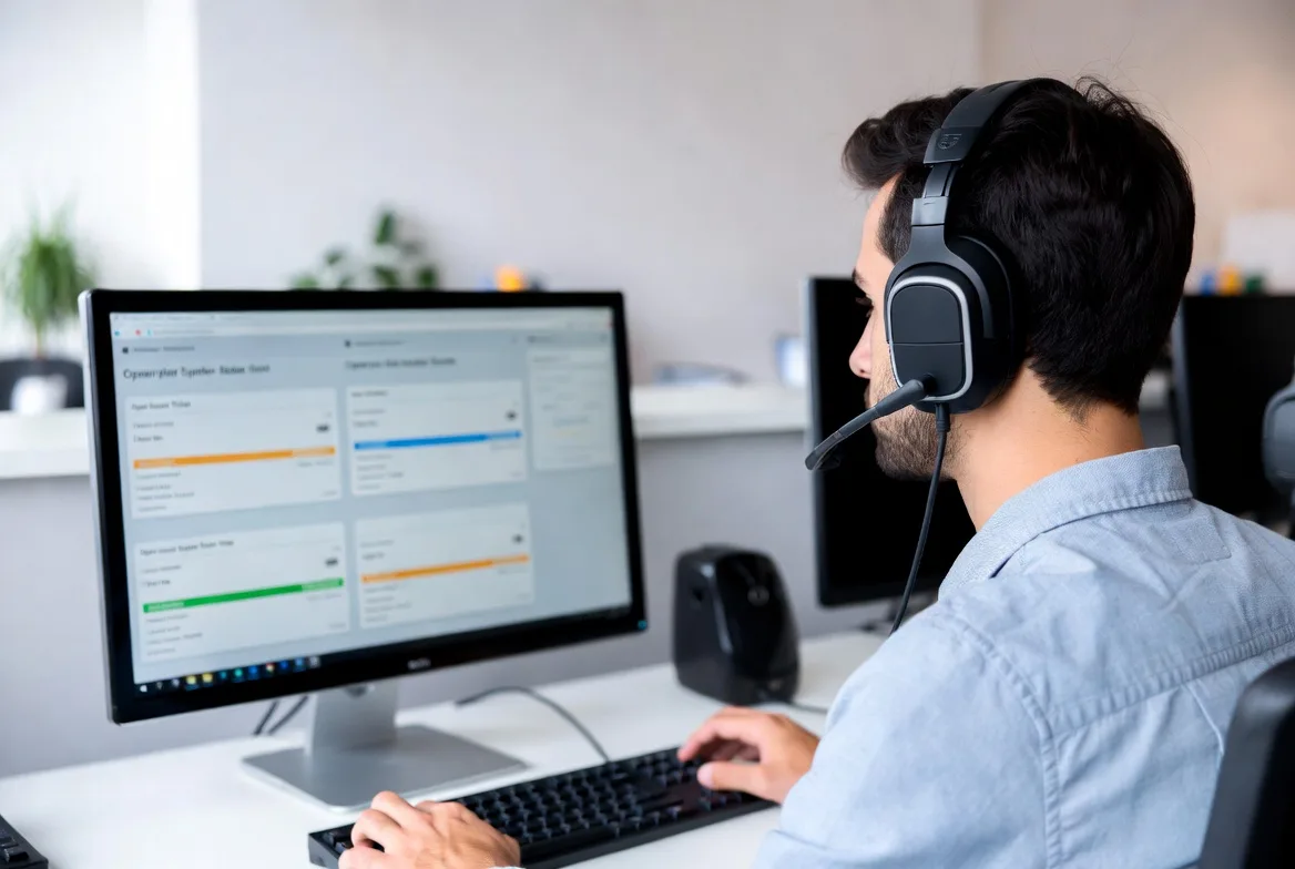 Service desk analyst managing incidents and service requests