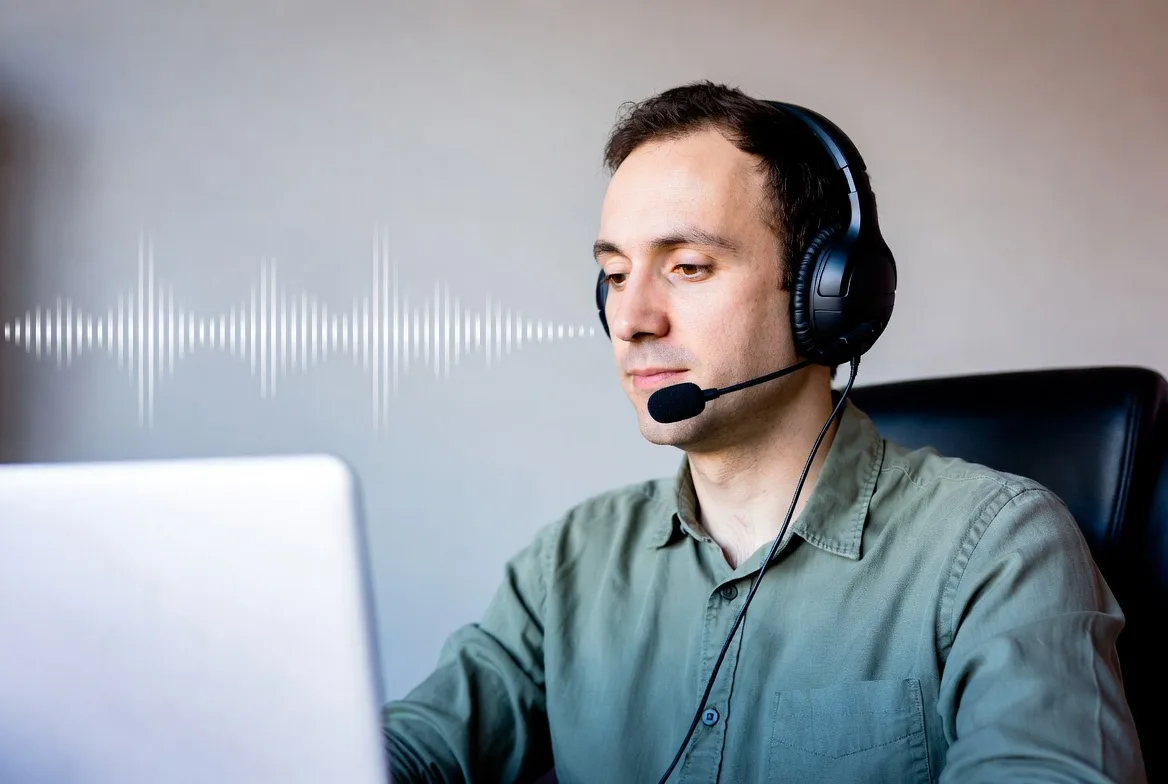 Converting voice into digital data packets for VoIP communication