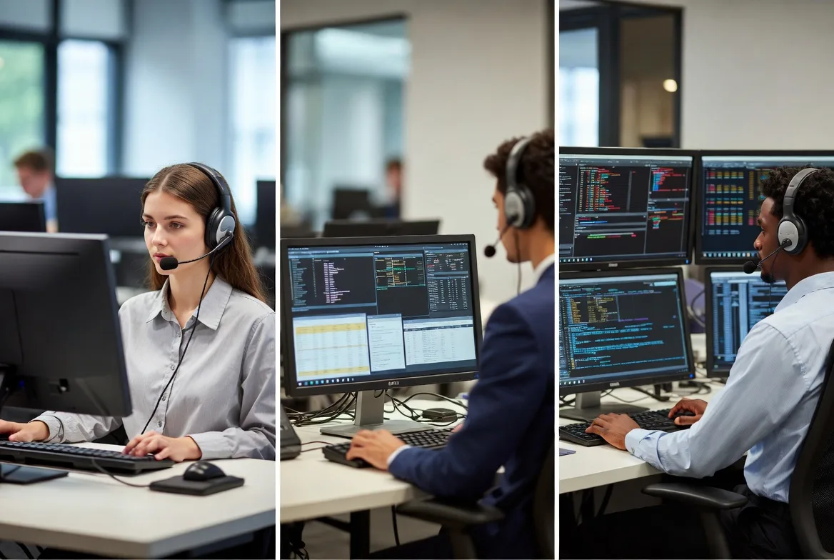 Comparison of help desk, service desk, and support center roles