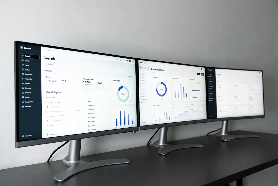 Help desk software with search, analytics, and knowledge management features