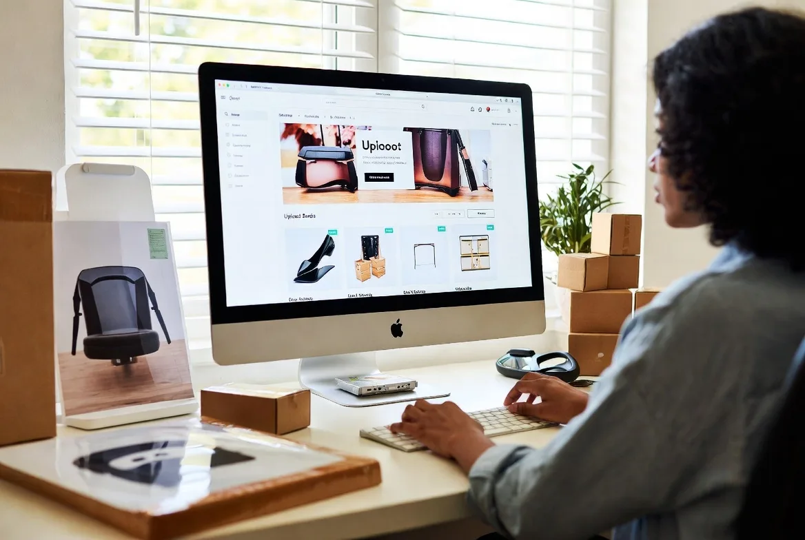 uploading products to ecommerce store dashboard