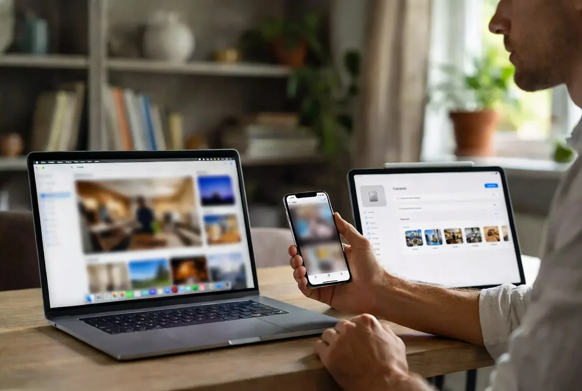 iCloud keeps your files synced across devices