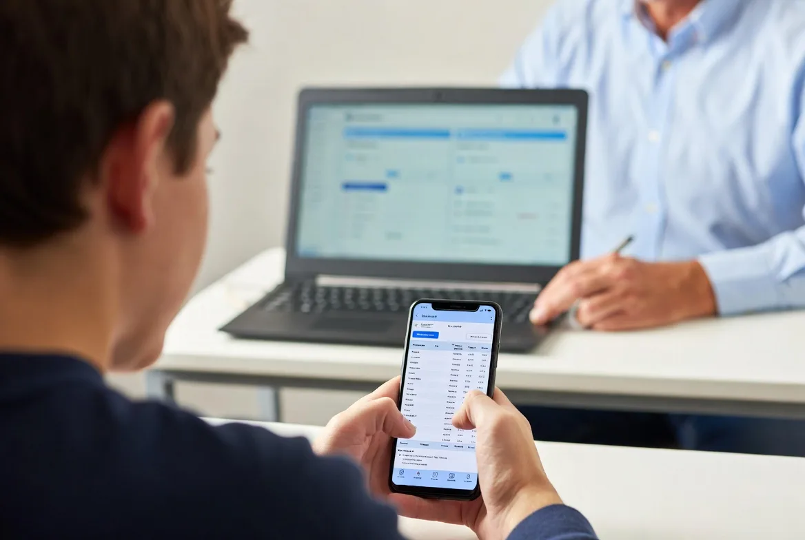 Mobile access keeps students connected to assignments and grades